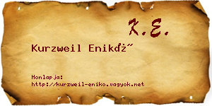 Kurzweil Enikő névjegykártya